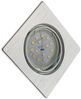 TRANGO LED Einbaustrahler, Dimmfunktion, 6er Set 6729-069SMOSD LED Einbaustrahler Aluminium gebürstet Eckig inkl. 6x 5 Watt 3 Stufen dimmbar Ultra Flach LED Modul 3000K warmweiß, Deckenspot, Einbauspot, Deckenleuchte, Downlight Bild 4