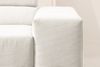 KAWOLA Sofa NEVADA Ecksofa Feincord weiß mit motorischem Sitzvorzug Recamiere links 70 x 215 x 319 cm Bild 4
