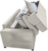 Dmora 2-Sitzer Schlafsofa None, Schlafsofa fürs Wohnzimmer, gepolstert, abnehmbar, 100 % Made in Italy-Qualität, 180x95 h100 cm, Beige Bild 5