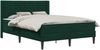 vidaXL Bettgestell mit Matratze Dunkelgrün 120 x 190 cm Samt 3414851 Bild 2