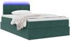 vidaXL Bett mit Stauraum und LED mit LED Dunkelgrün 120 x 200 cm Samt 3371508 Bild 3