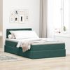 vidaXL Bett mit Stauraum und LED mit LED Dunkelgrün 120 x 200 cm Samt 3371508 Bild 1