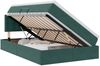 vidaXL Bett mit Stauraum und LED mit LED Dunkelgrün 120 x 200 cm Samt 3371508 Bild 2