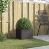 vidaXL Pflanzkübel Schwarz 32x30x29 cm Stahl 841535 Bild 3