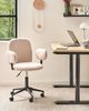 Schreibtischstuhl MORAGA Bouclé Beige Bild 3