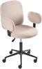 Schreibtischstuhl MORAGA Bouclé Beige Bild 4