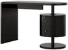 Schreibtisch Lara Schwarz Hochglanz 120 x 50 cm mit 2 Schubladen Vicco Bild 1