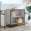 vidaXL Bücherschrank Grau Sonoma 80,5x35x76 cm Holzwerkstoff 849107 Bild 3