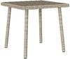 vidaXL Garten-Couchtisch Rechteckig Hellgrau 40x40x37 cm Poly Rattan 4104049 Bild 2