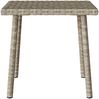 vidaXL Garten-Couchtisch Rechteckig Hellgrau 40x40x37 cm Poly Rattan 4104049 Bild 5