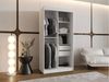 Kleiderschrank Waluri 100 cm (Farbe: Weiß, mit zwei Schubladen) Bild 3