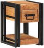 vidaXL Nachttisch 2 pcs Braun 30 x 30 x 40 cm Massivholz Akazie 4016711 Bild 3