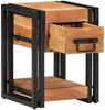 vidaXL Nachttisch 2 pcs Braun 30 x 30 x 40 cm Massivholz Akazie 4016711 Bild 2
