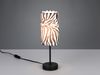 LED Tischlampe mit Stoffschirm Zebramuster, Höhe 36,5cm Bild 3