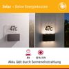Solar LED Hausnummernleuchte Neda Bewegungsmelder IP44 3000K 27lm Anthrazit Bild 2