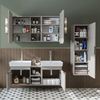 Roomart LYCIA-120 Badmöbel Set– 2-teiliges Badezimmermöbel Set - Waschbecken mit Unterschrank - H 54 x B 38.6 x T 121 cm • Beige Bild 3