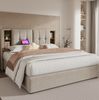Polsterbett 160x200 cm mit Stauraum – Bettgestell mit USB, Typ-C, kabellosem Laden und Matratze Bild 5
