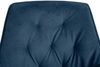 6er-Set Esszimmerstuhl HWC-L80, Küchenstuhl Polsterstuhl Stuhl mit Armlehne, drehbar, Metall Stoff/Textil ~ blau Bild 5