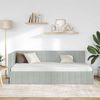 vidaXL Eckbettgestell mit Kopfteil Hellgrau 100 cm x 200 cm Samt 42016398 Bild 3