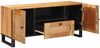 vidaXL TV-Schränk mit Speicher Braun 105 x 33 x 46 cm Massivholz Mango 4018058 Bild 2