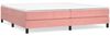 Boxspringbett Rosa 200x200 cm Samt [3120795] Bild 2