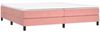Boxspringbett Rosa 200x200 cm Samt [3120795] Bild 3
