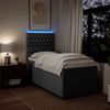 vidaXL Boxspringbett mit Matratze Dunkelgrau 90x200 cm Stoff 3293859 Bild 4
