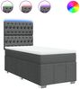 vidaXL Boxspringbett mit Matratze Dunkelgrau 90x200 cm Stoff 3293859 Bild 2