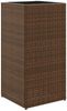 vidaXL Pflanzkübel 2 Stk. Braun 40x40x80 cm Poly Rattan 3210520 Bild 5