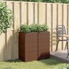 vidaXL Pflanzkübel 2 Stk. Braun 40x40x80 cm Poly Rattan 3210520 Bild 3