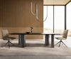 Esstisch Edge 300x100 Keramik Laminam®Noir Desir Braun Pilier Edelstahl Graphit Bild 2