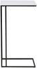 trendteam smart living - Strike - Beistelltisch - Weiß/Schwarz - Wohnzimmertisch auf robustem Metallgestell - (BxHxT) 50 x 91 x 40 cm - praktische C-Form Bild 2