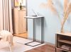 trendteam smart living - Strike - Beistelltisch - Weiß/Schwarz - Wohnzimmertisch auf robustem Metallgestell - (BxHxT) 50 x 91 x 40 cm - praktische C-Form Bild 3