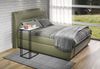 trendteam smart living - Strike - Beistelltisch - Weiß/Schwarz - Wohnzimmertisch auf robustem Metallgestell - (BxHxT) 50 x 91 x 40 cm - praktische C-Form Bild 5