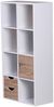 Bücherregal MASSA 60 x 120 x 29 cm Weiß Sonoma Eiche mit Schubladen und Tür Bild 5