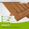 Juskys 'Bala' Balkonmöbel Set - Sitzgruppe 3 teilig für 2 Personen, klappbar, Akazienholz natur, 60 x 56 x 72 cm Bild 5