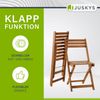 Juskys 'Bala' Balkonmöbel Set - Sitzgruppe 3 teilig für 2 Personen, klappbar, Akazienholz natur, 60 x 56 x 72 cm Bild 4