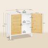 EUGAD Waschbeckenunterschrank (1-St) Unterschrank aus Bambus, 60x60x30 cm Bild 2