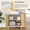 EUGAD Waschbeckenunterschrank (1-St) Unterschrank aus Bambus, 60x60x30 cm Bild 3