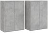 vidaXL Sideboards 2 Stk. Betongrau 60x31x84 cm Holzwerkstoff 3276570 Bild 2