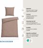 Schiesser Bettwäscheset Molly - Musselin - 2-teilig - 155 x 220 cm - Taupe Bild 2