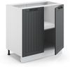 Midischrank Fame-Line Anthrazit 80 x 82 cm mit Regal, ohne Arbeitsplatte Vicco Bild 2