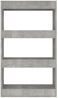vidaXL Bücherregal/Raumteiler Betongrau 60x30x103 cm Holzwerkstoff 811659 Bild 5