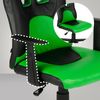 Kinder Bürostuhl MIA - 83x56x59, Schwarz/Grün Kunstleder Kunststoff Gestell ergonomische Bürostühle Homeoffice Stuhl mit Rollen Bild 5