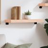 vidaXL Wandregal 60x20x6 cm Massivholz Eiche Unbehandelt 363523 Bild 3