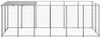 vidaXL Hundezwinger Silbern 330x110x110 cm Stahl 150786 Bild 3