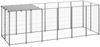 vidaXL Hundezwinger Silbern 330x110x110 cm Stahl 150786 Bild 2