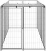 vidaXL Hundezwinger Silbern 330x110x110 cm Stahl 150786 Bild 4