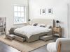 Bett mit Schubladen SOUTRIN Stoff Beige 180 x 200 cm Bild 3