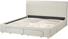 Bett mit Schubladen SOUTRIN Stoff Beige 180 x 200 cm Bild 5